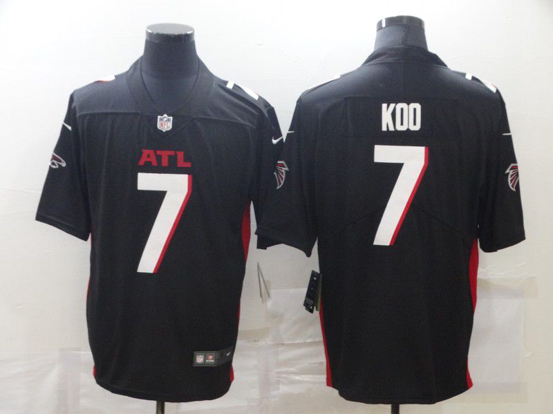Men Atlanta Falcons #7 Koo Black Nike Limited Vapor Untouchable NFL Jerseys